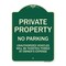 Signmission Private Property No Parking Unauthorized Vehicles Will Be Ticketed Towed at Owners E, G-1824-23246 A-DES-G-1824-23246 - alternate 1